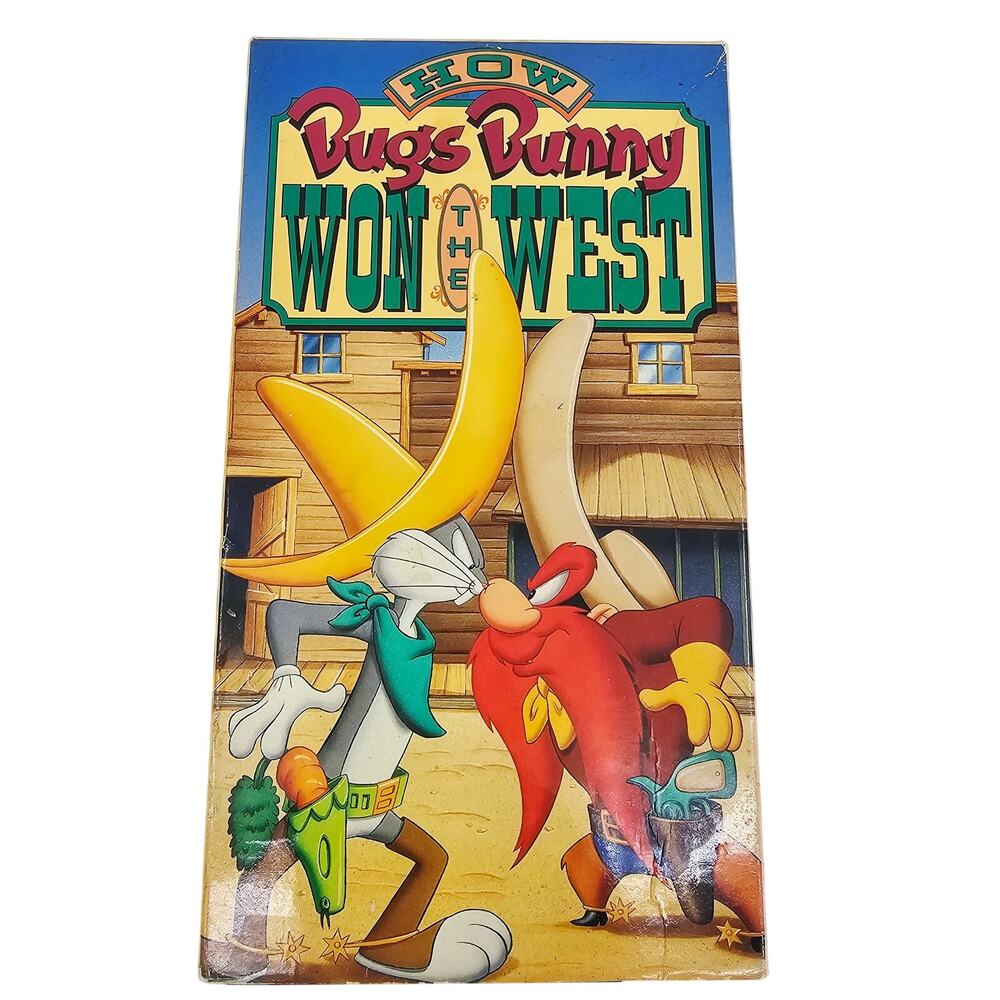Vintage 90's How Bugs Bunny Won the West Cartoon VHS Tape Looney Tunes Nostalgia